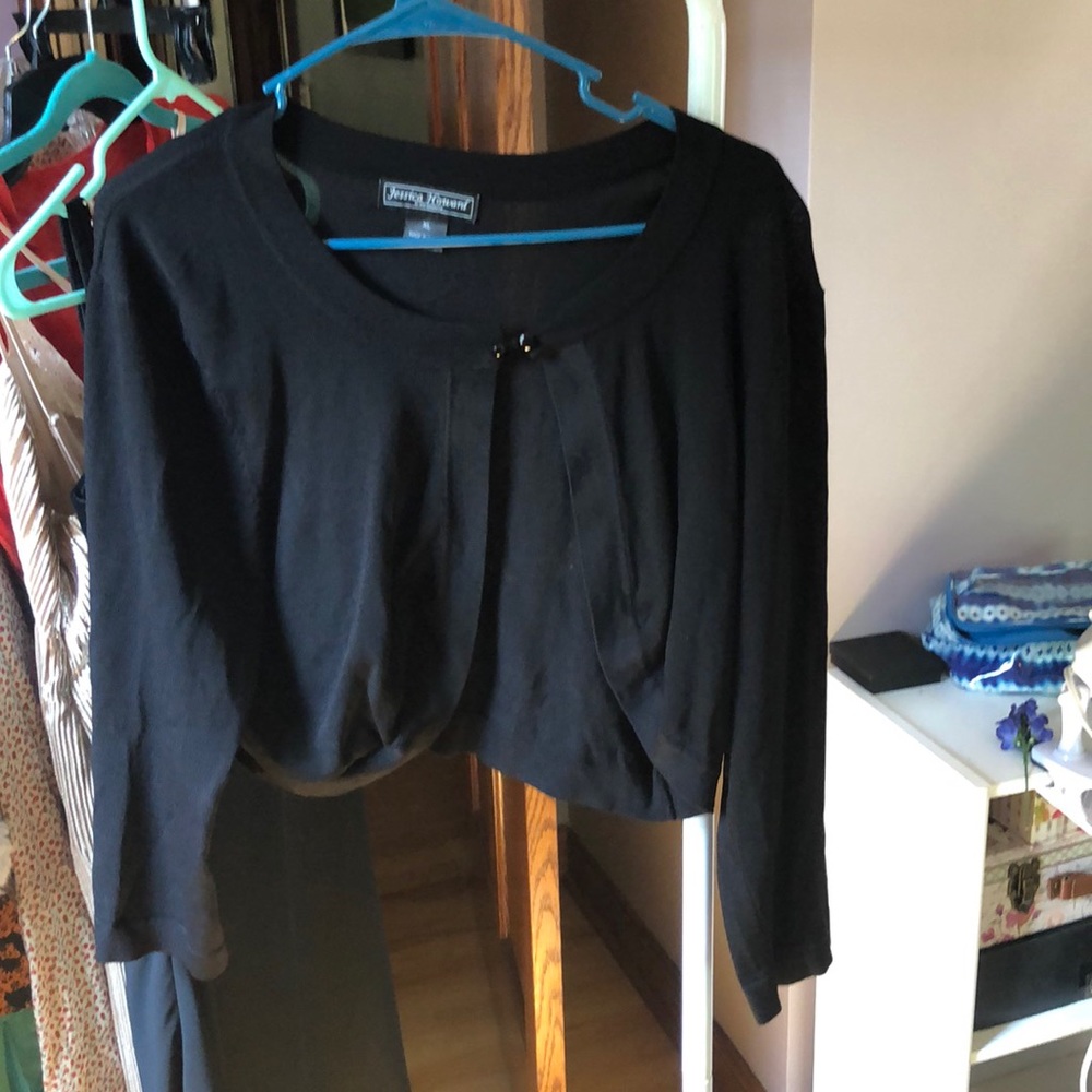 Black cardigan